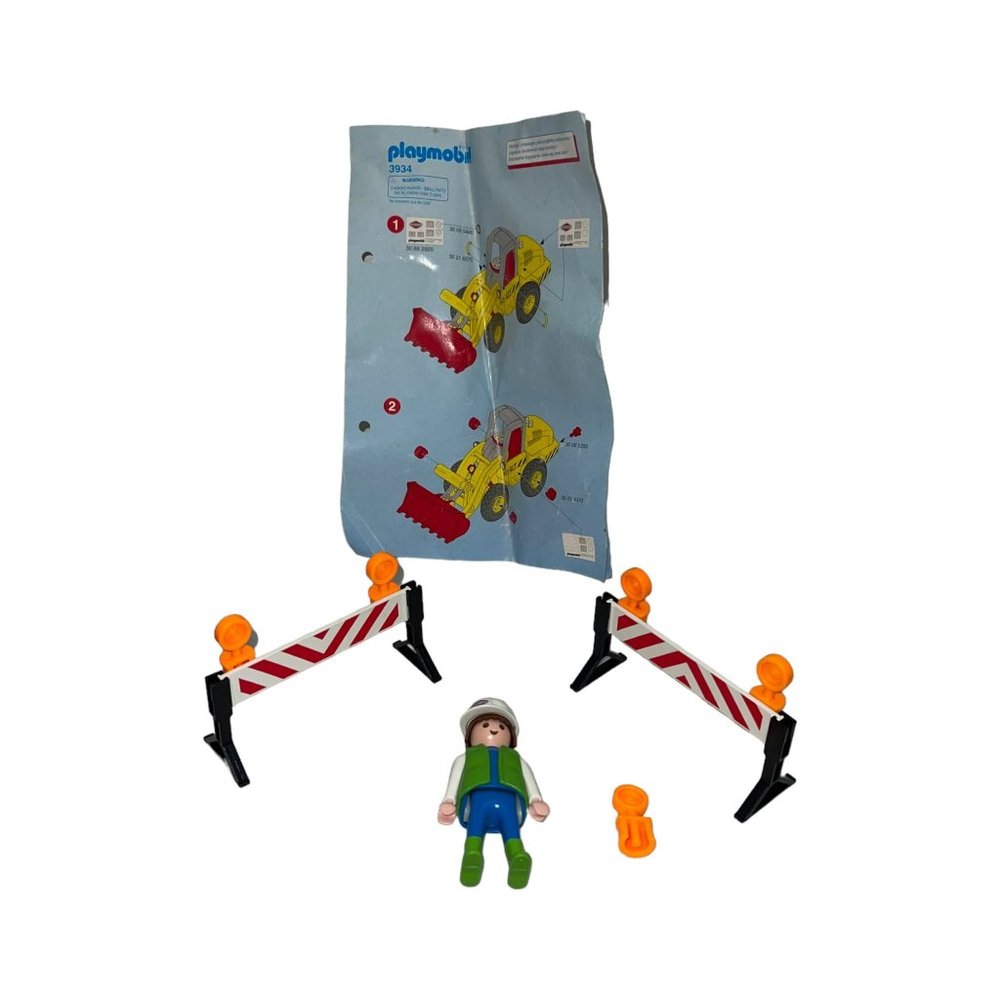 Vintage Playmobil 3934 2000 Geobra Construction Accessories Klicky Inctructions